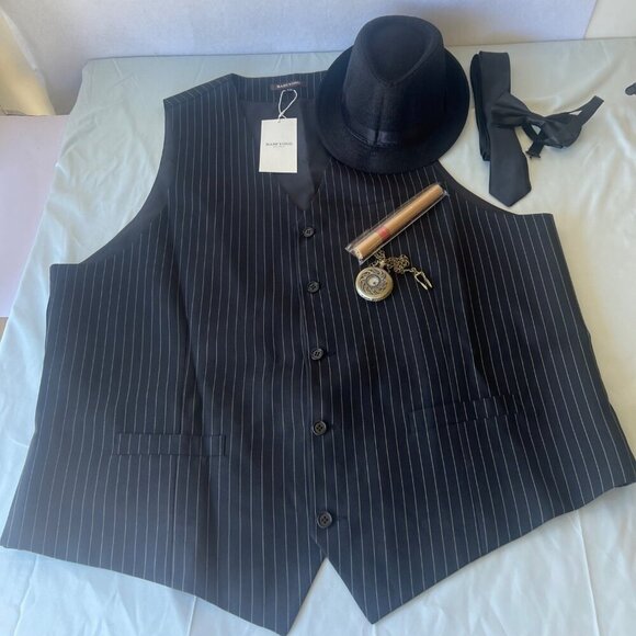 Gatsby 1920 Costume Men Gatsby Costume Set Men Size XXL - Picture 2 of 16